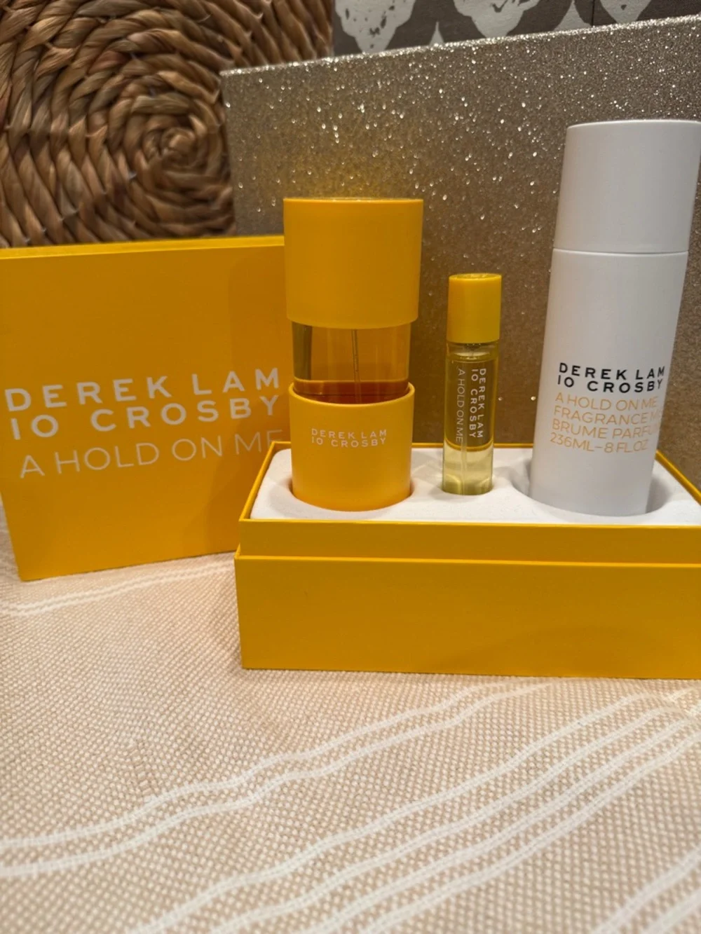 *NIB 3-Piece Set* Derek Lam 10 Crosby 'A Hold On Me' Fragrance- Yellow